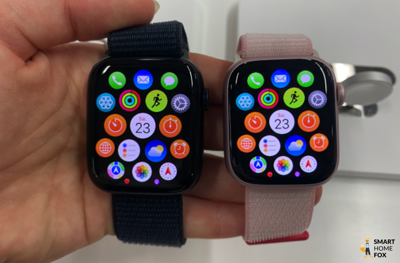Apple Watch 9 mit offener App Übersicht